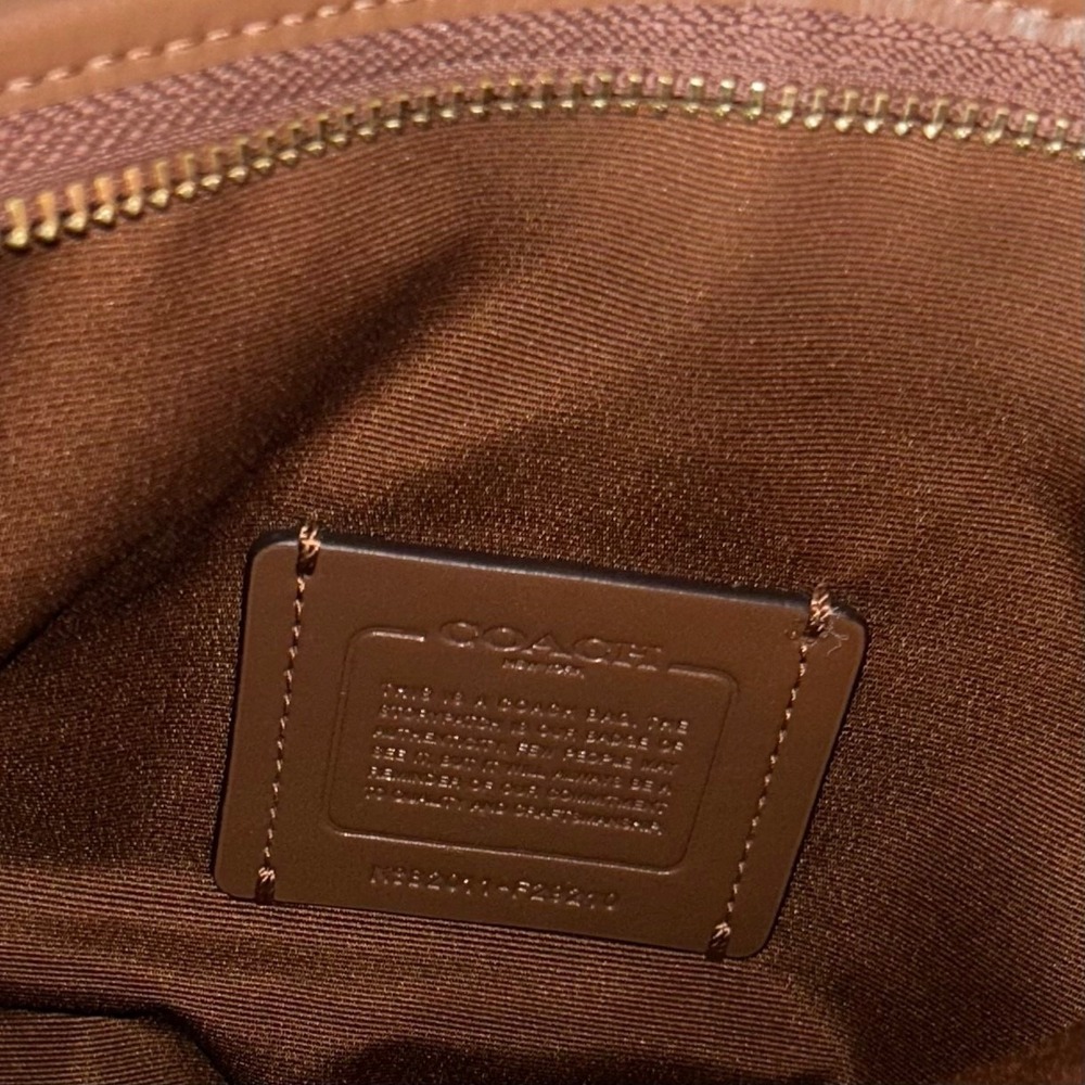 Coach F29210 File Crossbody Signature Brown Tan Messenger Bag Adjustable EUC - Picture 6 of 6